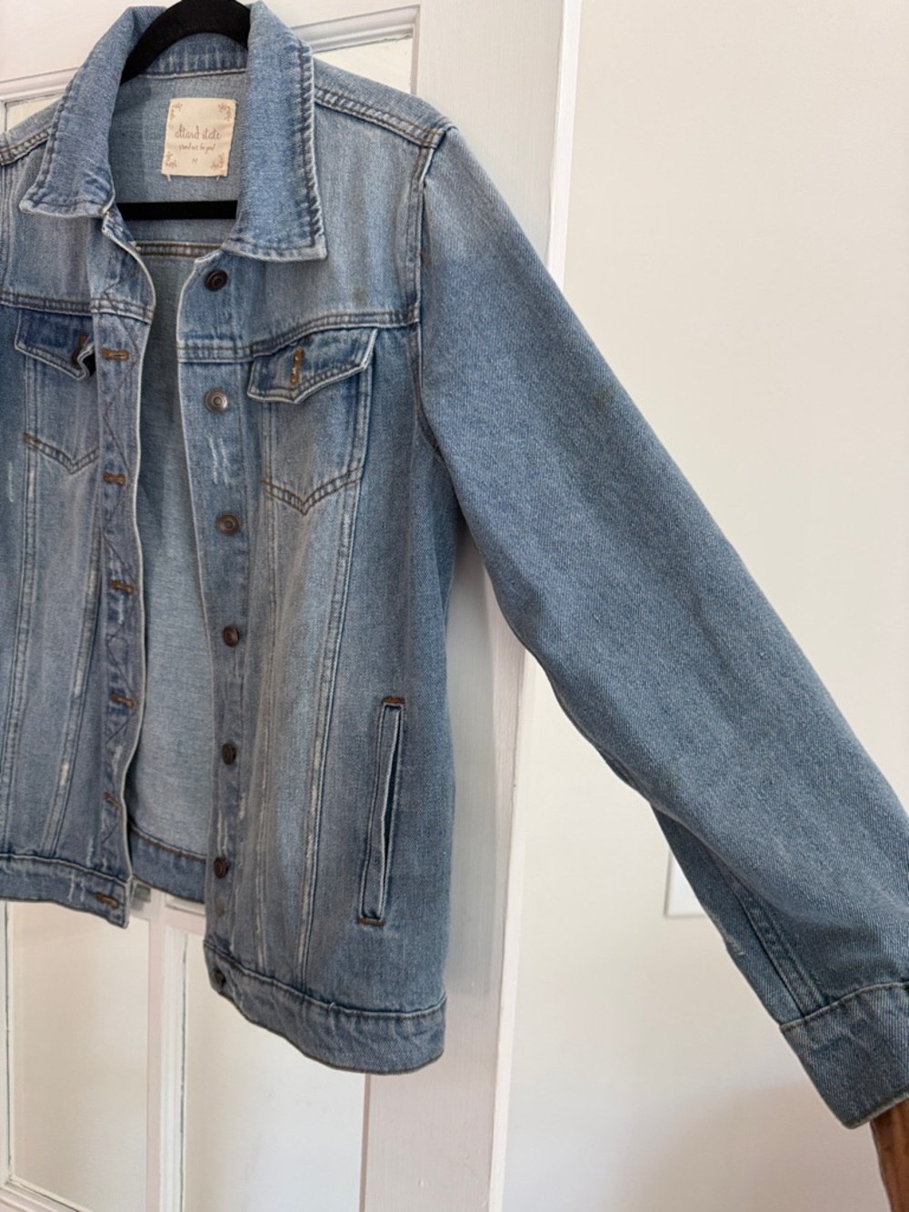 Altar'd State Light Blue Denim Jean Jacket - Picture 4 of 5